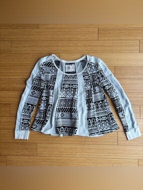Lilka Anthropologie mixed knit sweater